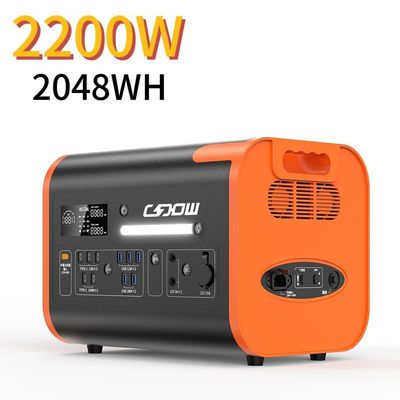 Ενίσχυρη εξωτερική παροχή ενέργειας 2200W Συστήματα αποθήκευσης ηλιακής ενέργειας για το σπίτι σε 90 λεπτά