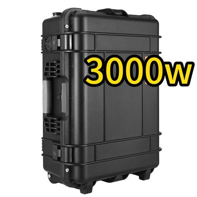 3000W/3000wh Φορητό σταθμό ηλεκτροπαραγωγής αποθήκευσης ενέργειας ABS υλικό για ταξίδια