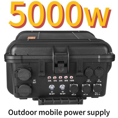 Προστασία χαμηλής θερμοκρασίας 5000W AC LiFePO4 ηλιακή γεννήτρια για οικιακό εξωτερικό