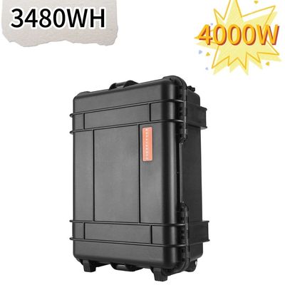 Μαύρο κιβώτιο τραβήχτη 4000W ηλιακός γεννήτης φορητό σταθμό ηλεκτρικής ενέργειας για εξωτερική φωτογραφία drone