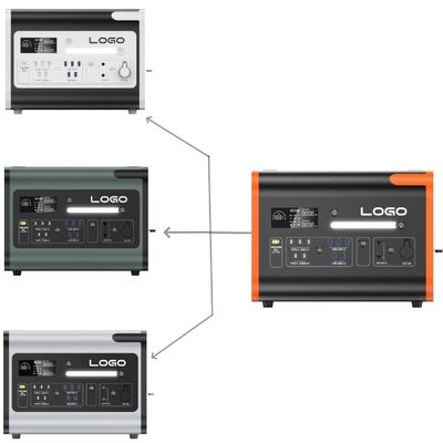 Γρήγορη φόρτιση 2200W συνεχής ισχύς Ηλιακό σταθμό ηλεκτρικής ενέργειας για κατασκήνωση και σπίτι