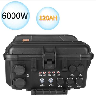 Φορητό 6000W/6216wh Τεταγενής μπαταρία λιθίου Αποθήκευση ενέργειας Κέντρο ηλεκτροπαραγωγής έκτακτης ανάγκης