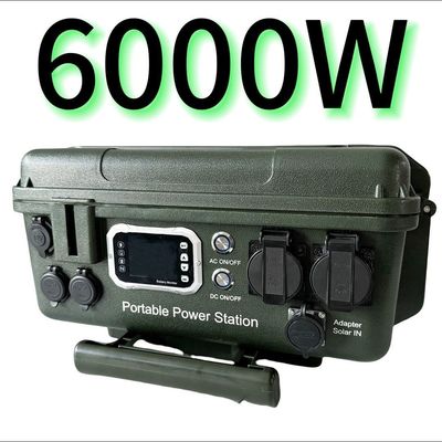 Ελεγκτής MPPT 6000W/6048wh Φορητό κινητό εξωτερικό σταθμό ηλεκτροπαραγωγής AC/DC για προϊόντα