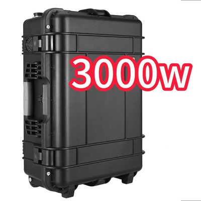 Προσαρμόσιμη μαύρη κινητή ισχύς 3000W για οικιακό εξωτερικό σταθμό με έκπτωση