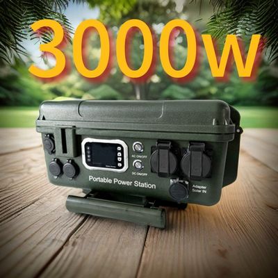 3000W φορητό σταθμό ηλεκτρικής ενέργειας για το σπίτι και την κατασκήνωση USB-C 45W Cut Down Voltage 35V±0.05V