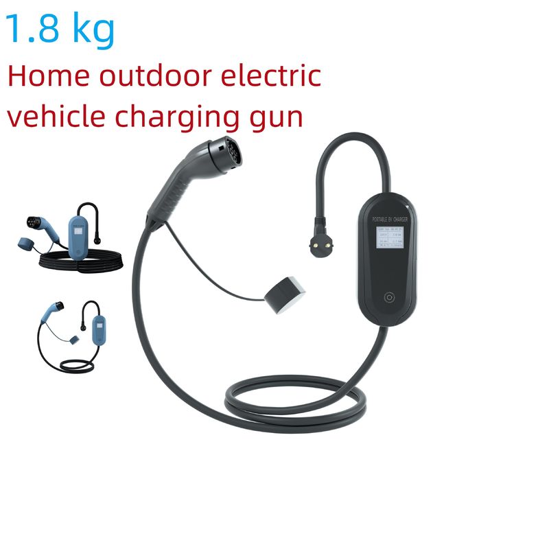 1.8kg Ασφαλής από σκόνη οικιακή EV σταθμός φόρτισης φορητό LCD δείκτη φωτός