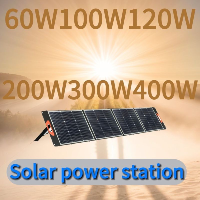60W Ανερόστερο Δυνατό Συγκρότησης Ευέλικτο Ηλιακό Πίνακα με DC Έκδοση 17,5V/3,4A USB φορτιστή