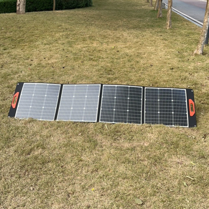 200W 12V φορητά ηλιακά πάνελ για κάμπινγκ RV Yacht αναδιπλούμενο μέγεθος 22*24.8*1.77in