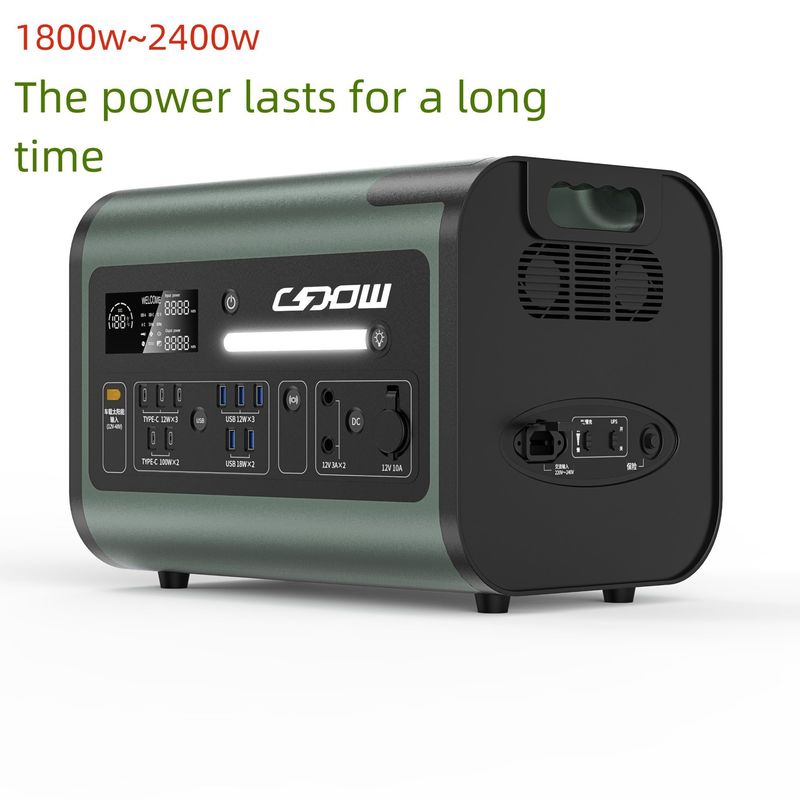 Ηλιακή γεννήτρια 2200W για οικιακές συσκευές Εφεδρική εξωτερική έκτακτη ανάγκη Περίπου 25kg