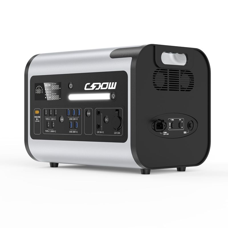Καθαρός μετατροπέας κυμάτων sinus 220V/2200W Ηλιακό σύστημα ηλεκτρικής ενέργειας Σταθμός ηλεκτρικής ενέργειας για υπαίθριο κάμπινγκ