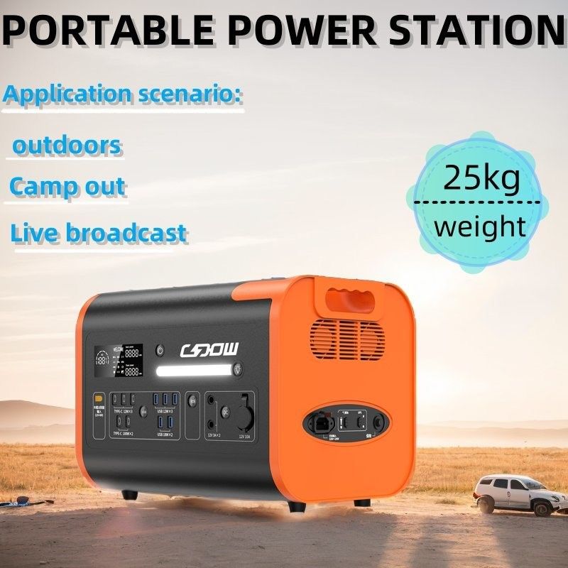 600W 1800W 2000W φορητή μπαταρία λιθίου σιδήρου φωσφορικού για ηλιακό σταθμό αιολικής ενέργειας