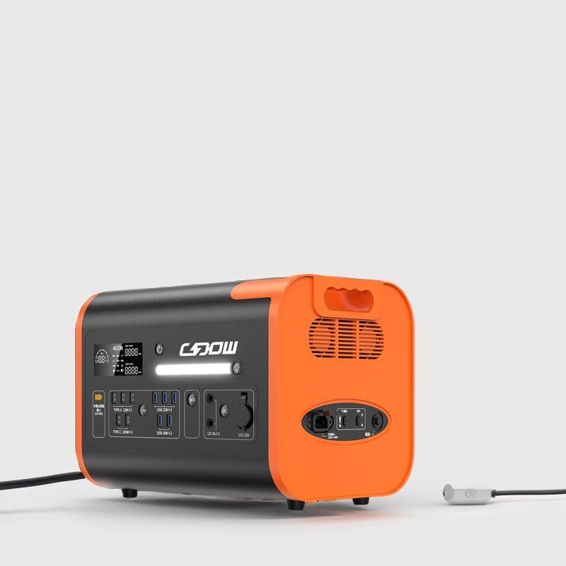Γερμανία 2000W 2048wh AC-DC Output Plug Ηλεκτρικός κινητός φορητός σταθμός ηλεκτρικής ενέργειας λιθίου Ηλιακή γεννήτρια