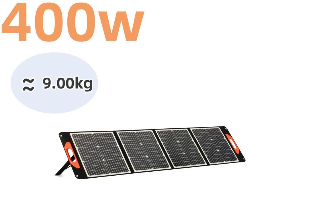 400W αναδιπλούμενο ηλιακό πάνελ UB-400 Μονοκρυσταλλικό πυρίτιο για βιώσιμη εξωτερική ενέργεια