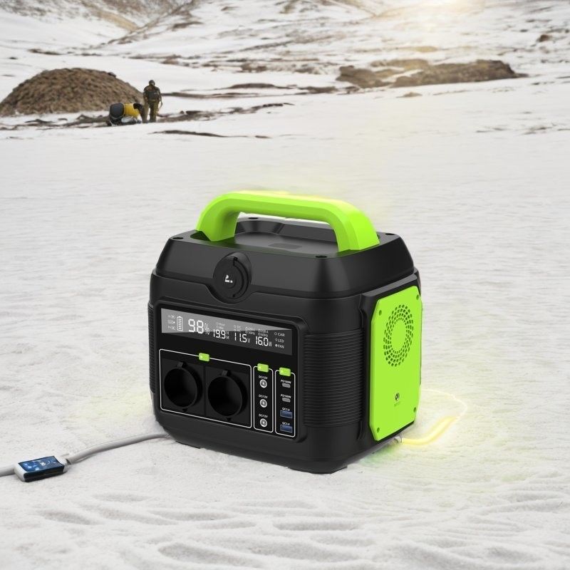 Φορητός 220V 600W εξωτερικός κάμπινγκ Ηλιακός σταθμός παροχής ενέργειας για φορτιστή έκτακτης ανάγκης και αποθήκευση ενέργειας