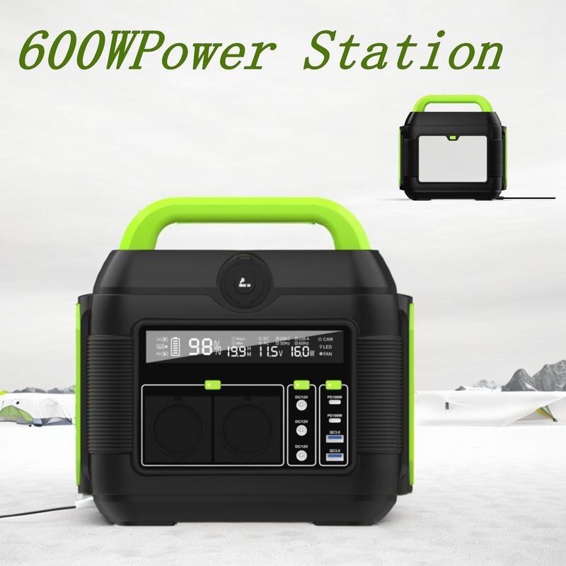 600W S6 MPPT φορητή κινητή ισχύ για αποθήκευση ενέργειας σε υπαίθριες κατασκηνώσεις