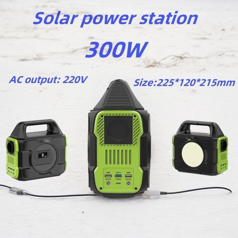 Αποθήκευση ανανεώσιμης ενέργειας 300W φορητή γεννήτρια για υπαίθρια κατασκήνωση και φόρτιση drone