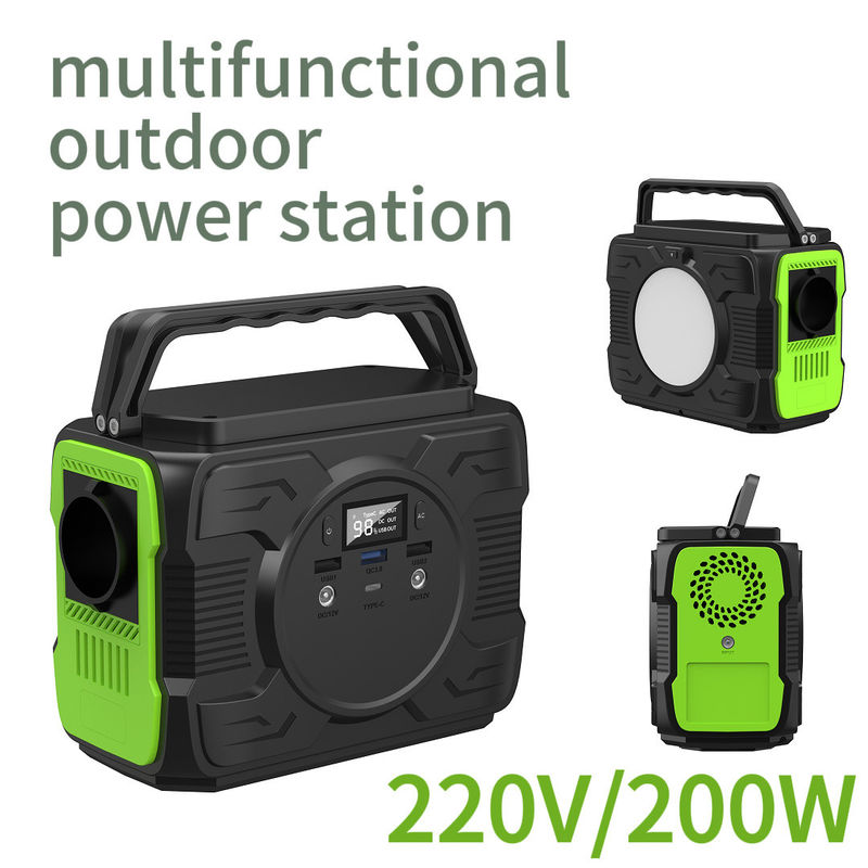 Υψηλής χωρητικότητας 200W Τύπος αποθήκευσης ενέργειας Δίπλωμα ηλεκτρικής ενέργειας 220V Κινητή ενέργεια για προσαρμογή