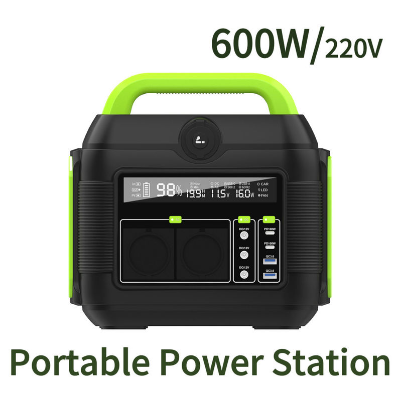 Ανακυκλώσιμο 500W Power Bank 600W εξωτερικός φορητός σταθμός λιθίου για Adventure Camping