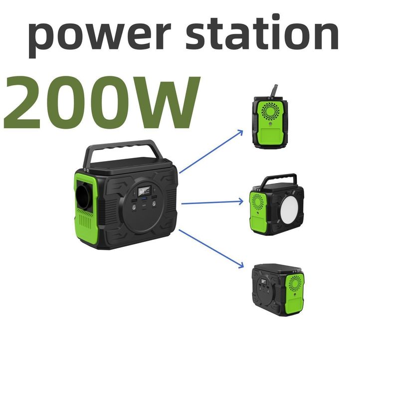 200W Ηλιακή Ενέργεια Συστήματος Αποθήκευσης θερμό φορητό κινητή ενέργεια για έκτακτη ανάγκη μπαλκόνι RV