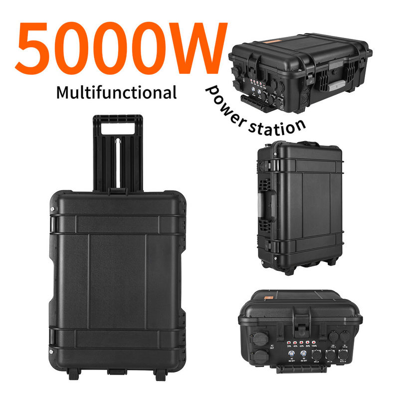 LiFePO4 DC προς AC Δύναμη 2000W Ηλιακή γεννήτρια για κατασκηνώσεις 4800wh ονομαστική ισχύς