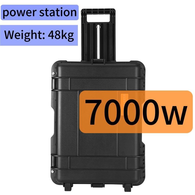 Αγορά Βόρειας Αμερικής 7000W φορητή ηλιακή γεννήτρια με και AC καθαρή έξοδο κύματος sinus