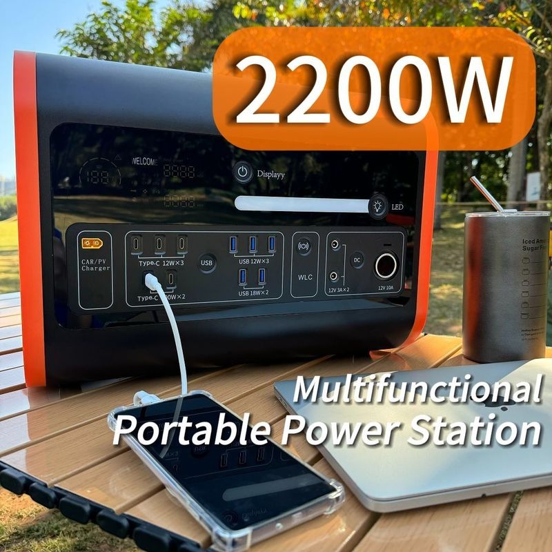 25kg LiFePO4 2200W 2500W 2000W φορητό σταθμό παραγωγής ενέργειας για εξωτερική αποθήκευση ενέργειας έκτακτης ανάγκης