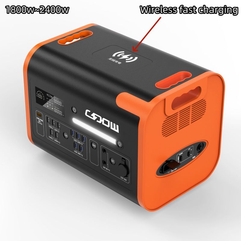 LiFePO4 220V 2048wh καθαρό κινητό σταθμό κινητής ενέργειας για υπαίθριο κάμπινγκ
