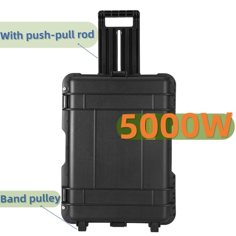 LT-50 Ενίσχυση έκτακτης ανάγκης 5000W Κατασκήνωση Μεταφορτώσιμος αποθηκευτικός σταθμός ενέργειας Ηλιακός γεννήτης