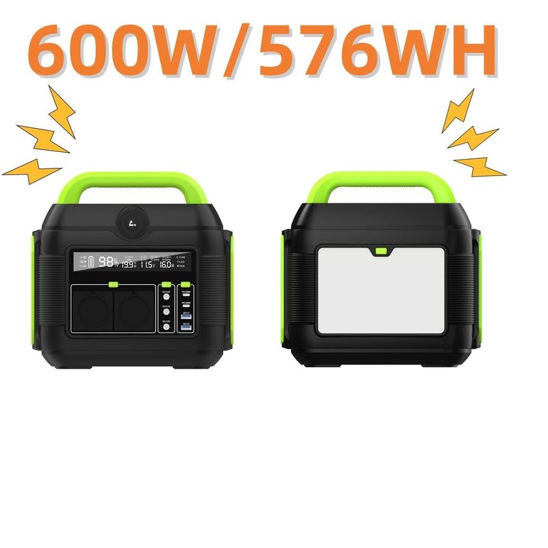 Ανακυκλώσιμο σταθμό ταχείας φόρτισης 600W/160000mAh 110V φορητό AC/DC/USB/Type-C Power Bank S6