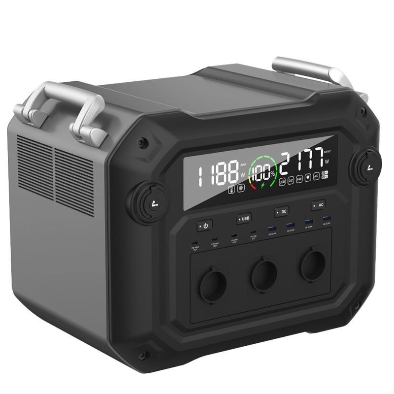 1200W φόρτιση 2500W Ηλιακή γεννήτρια υψηλής ισχύος για οικιακό φορητό σταθμό ηλεκτρικής ενέργειας