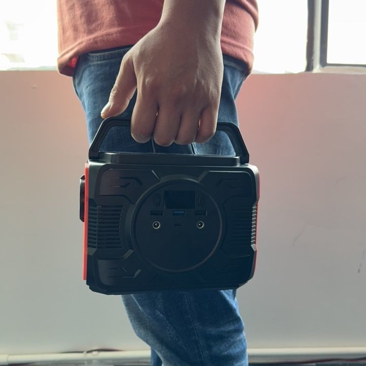Εξωτερική φορητή κινητή τροφοδοσία 200W φορητό σταθμό ηλεκτρικής ενέργειας με LED φωτισμό Sos