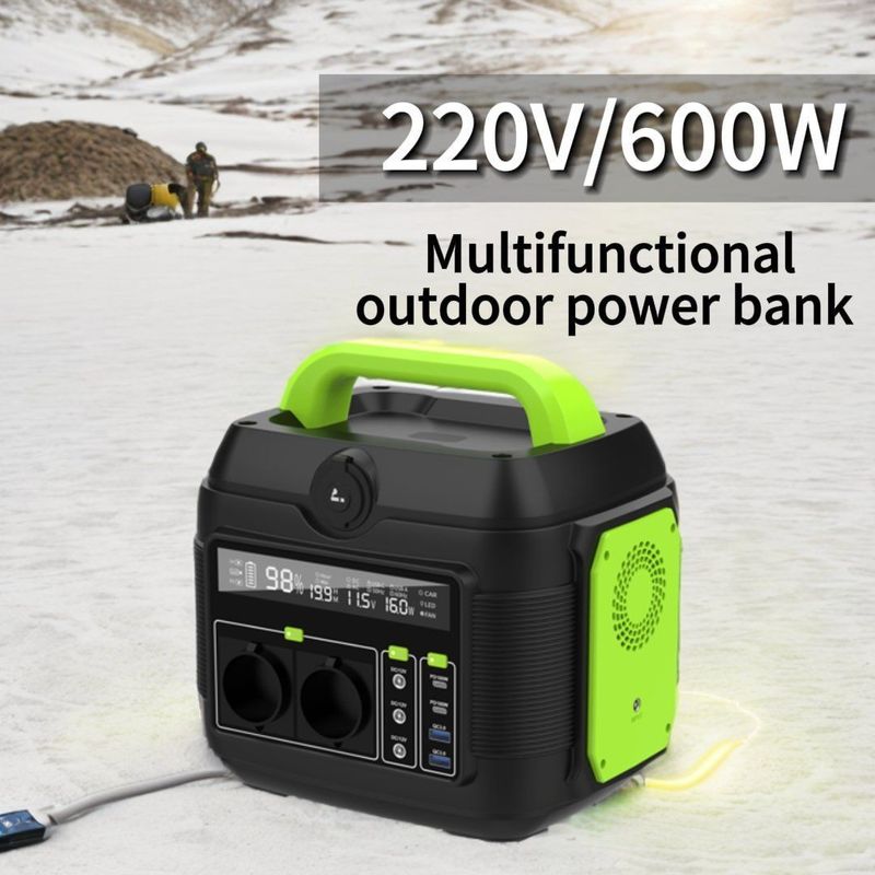 S6 220V 600W Μικροδιαμετρικός πόσιμος ηλιακός γεννήτης Ηλεκτρικός σταθμός λιθίου με αναδιπλούμενο χερούλι