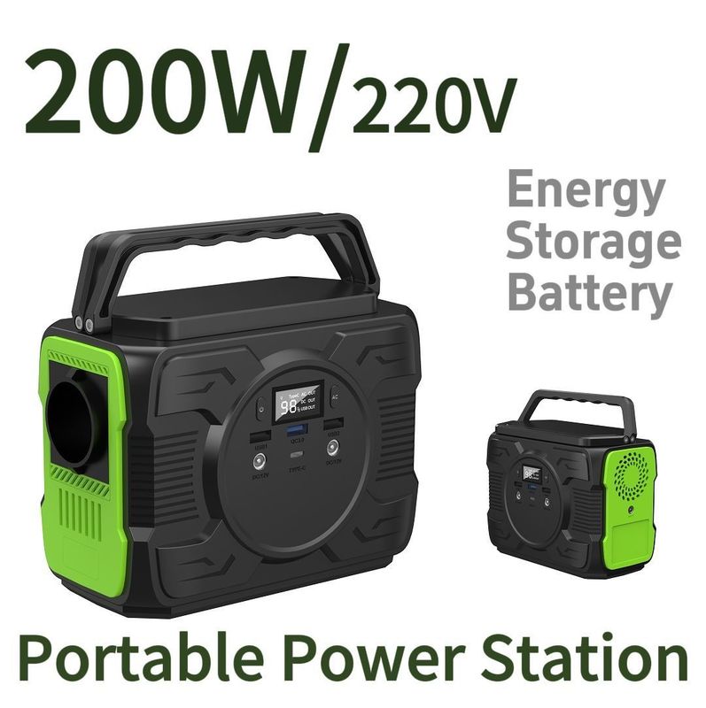 200W εξωτερική αποθήκευση ενέργειας Power Bank φορητή παροχή ενέργειας με μπαταρία ιόντων λιθίου