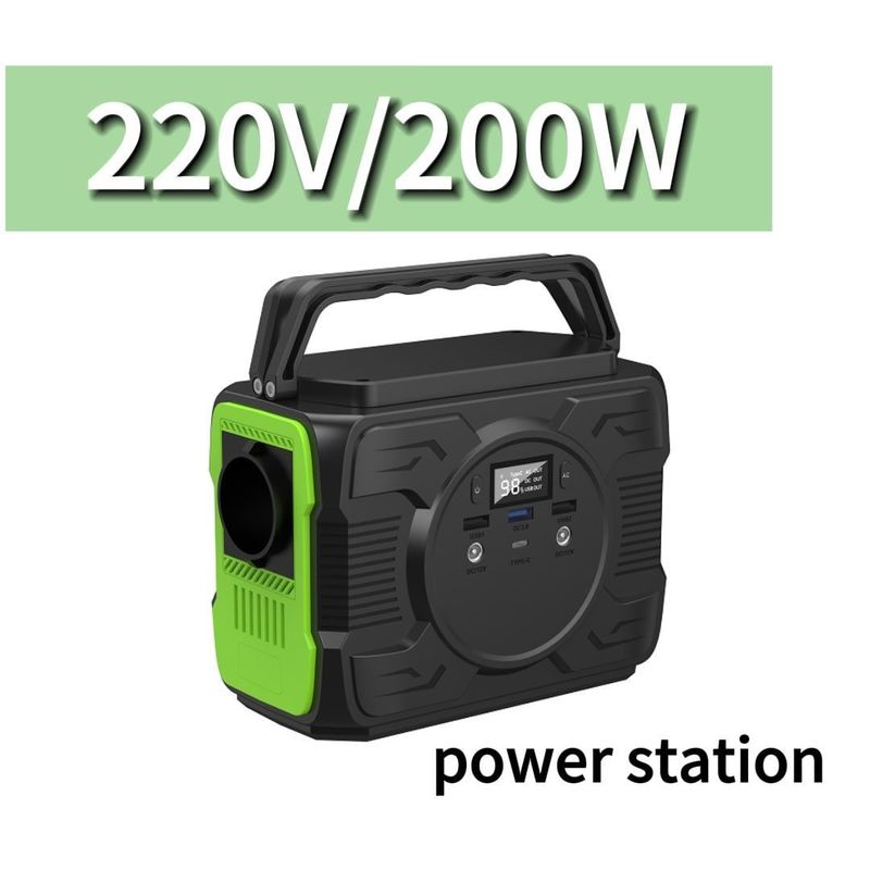 48000mAh 200W Μίνι φορητή τράπεζα ηλεκτρικής ενέργειας Κινητό σταθμό ηλεκτρικής ενέργειας με έξοδο 12V/200-300A Ec5