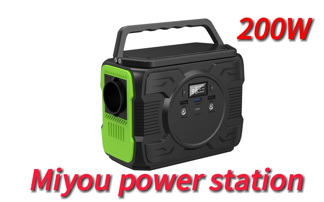 Φορητός γεννήτης ανανεώσιμης ενέργειας 200W/173wh Αποθήκευση ηλιακής ενέργειας Κινητή τροφοδοσία