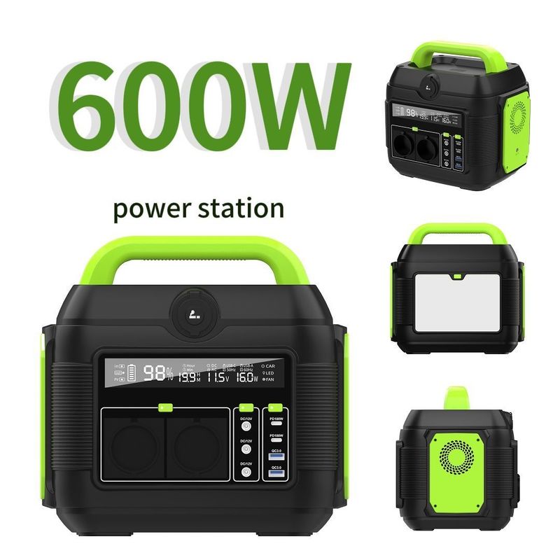600W εξωτερική ηλιακή γεννήτρια φορητή τράπεζα ισχύος για κινητό τηλέφωνο φορητό υπολογιστή κάμπινγκ