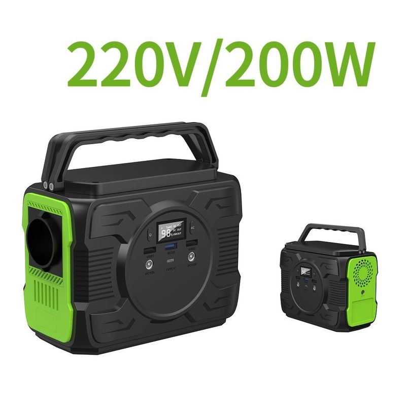 200W 300W Αποθήκευση ενέργειας Φορητό εξωτερικό ηλιακό σταθμό για ισχύ εξόδου 200W