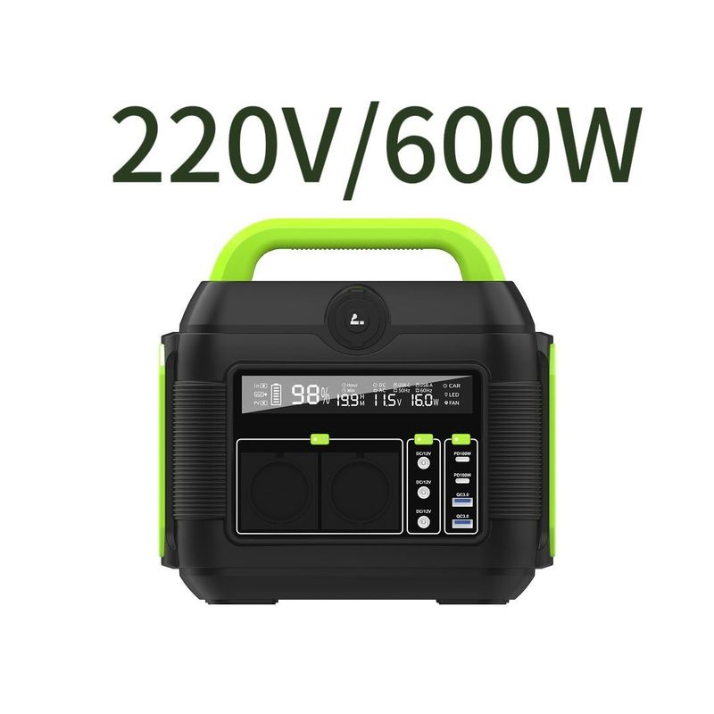 Αφαίρετη μπαταρία 600W Λιθίου 110V 220V Καμπινγκ Μίνι φορητές πρίζες AC Power Bank