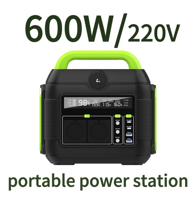 300W/500W/600W/1500W φορητή ηλιακή παροχή ενέργειας για αδιάκοπη υπαίθρια κάμπινγκ