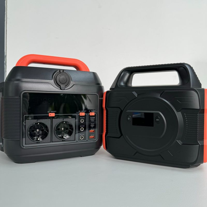 600W Σπίτι Σινικό κύμα Ενέργεια Αποθήκευση Ενέργειας Φορητό σταθμό φόρτισης αυτοκινήτου με φώτα LED Καμπινγκ κινητή γεννήτρια