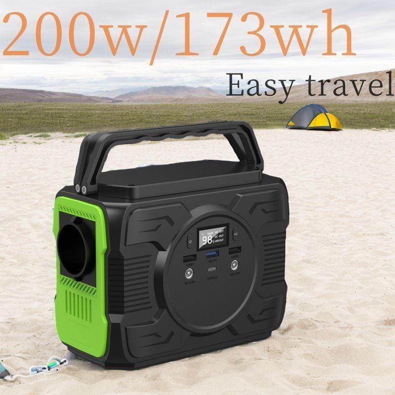 Κέντρο ηλεκτρικής ενέργειας 200W με μπαταρία LiFePO4 και φορητή ηλιακή γεννήτρια