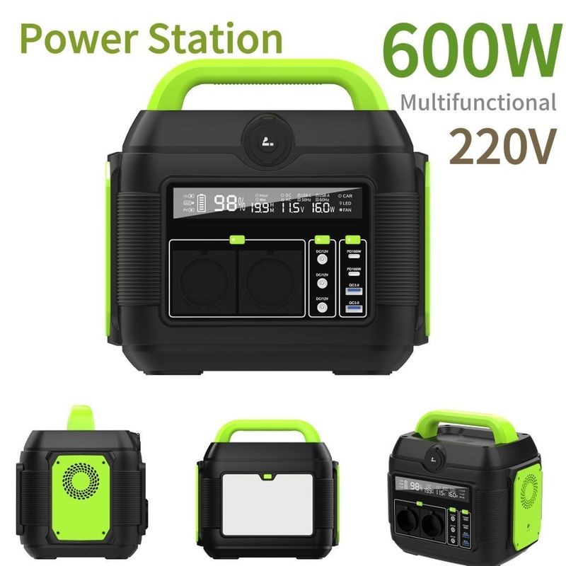 Φορητό σταθμό ηλεκτρικής ενέργειας 600W 576wh MPPT AC Power Bank για κάμπινγκ και απομακρυσμένες τοποθεσίες