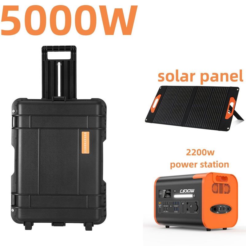 8000W Πιο ισχυρή φορητή ηλιακή ηλεκτρική γεννήτρια για εξωτερικές δραστηριότητες