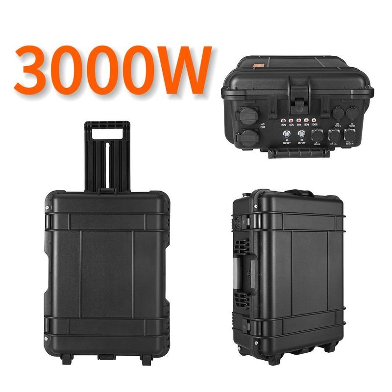 LT30 Σύστημα ηλιακής ενέργειας 3000W με εξωτερικό σταθμό παραγωγής ηλεκτρικής ενέργειας LiFePO4 1500W 2400W 5000W