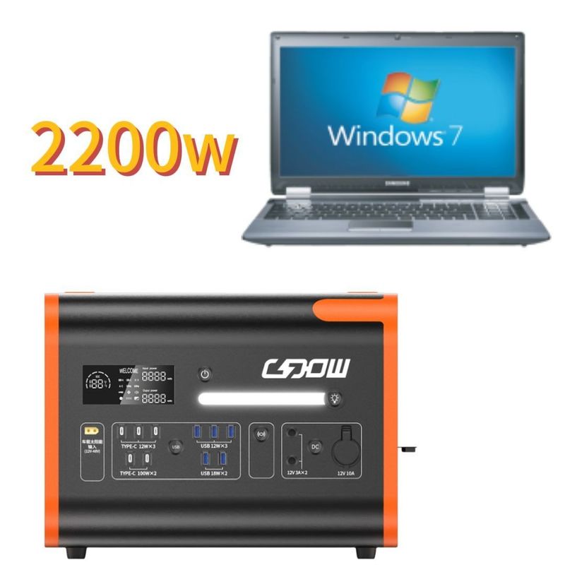 2000W Δικατευθυντική ταχεία φόρτιση LiFePO4 μπαταρία φορητή κινητή παροχή ενέργειας για οικογένεια
