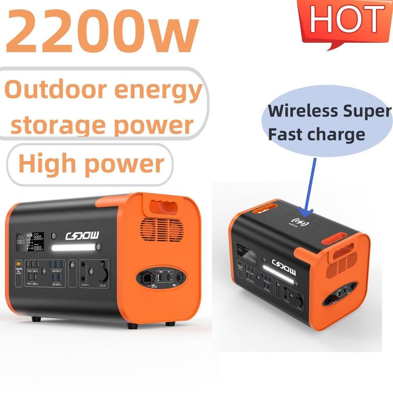 Un38.3/Msos Πιστοποίηση 2200W Φορητός σταθμός φόρτισης 220V Ηλιακή γεννήτρια για γραφείο