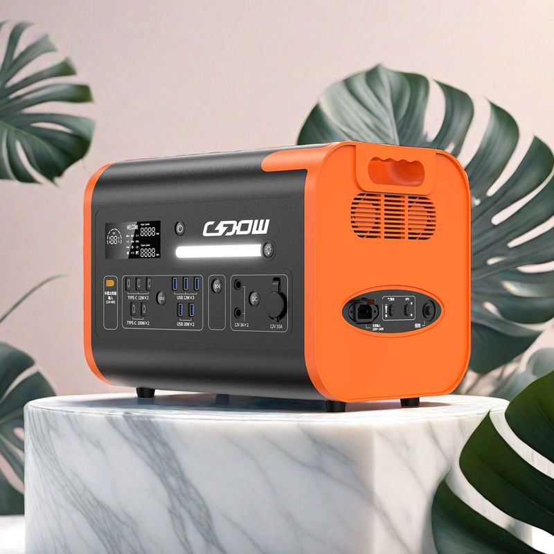 Εξωτερική κατασκήνωση Generator αποθήκευσης ενέργειας έκτακτης ανάγκης 2200W ισχύς εξόδου 2048wh χωρητικότητα