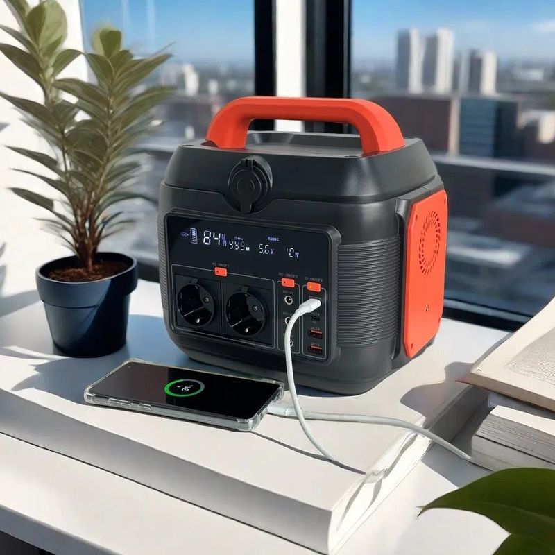 Προσαρμόσιμο χρώμα 600W Οικιακό σταθμό ηλεκτρικής ενέργειας και ηλιακή γεννήτρια για υπαίθριο κάμπινγκ
