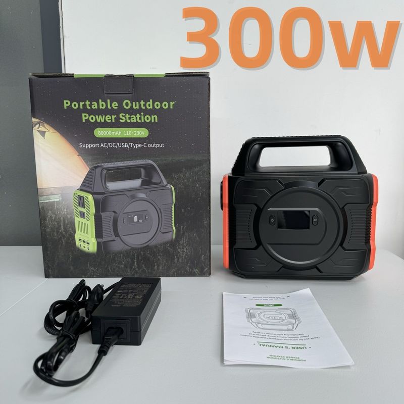 300W προστασία από βραχυκύκλωμα μπαταρία ισχύος ηλιακή γεννήτρια κινητό σταθμό ηλεκτρικής ενέργειας συμπαγές