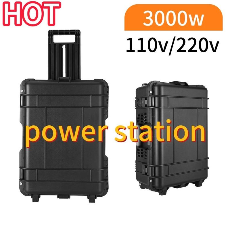 Φορητό σχεδιασμό 3000W 4000W Ηλιακός γεννήτης εξωτερικός οικιακός σταθμός ηλεκτρικής ενέργειας έκτακτης ανάγκης